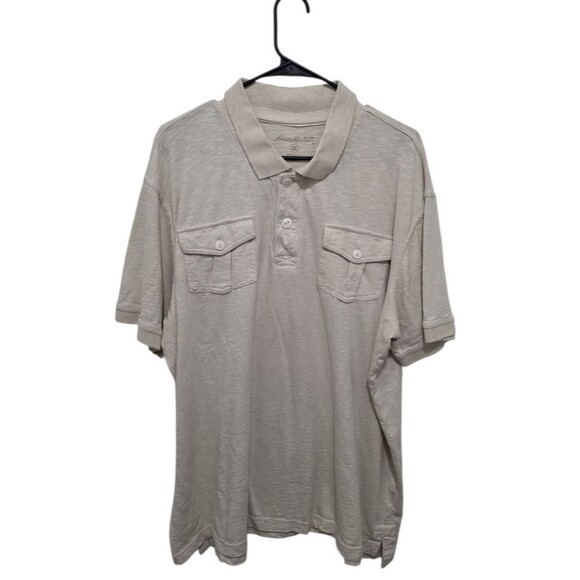 Eddie Bauer Double Pocket Soft Cotton Polo Shirt XXL - Picture 2 of 4